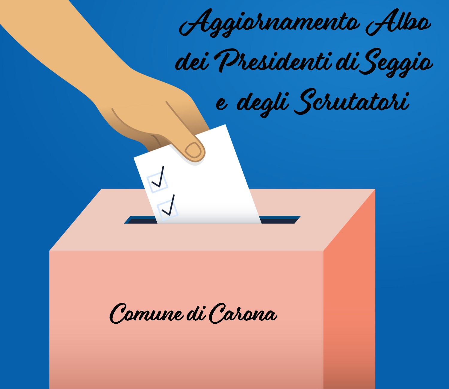 Immagine che raffigura Iscrizione nell’albo dei presidenti e degli scrutatori di seggio